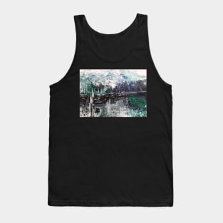 Semi abstract river scape 4 Tank Top